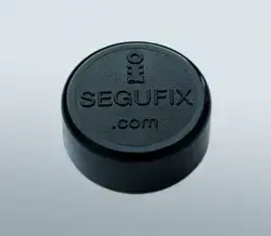 SEGUFIX<sup>&reg;</sup>-Magnetknopf schwarz / segufix.com