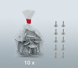 SEGUFIX<sup>&reg;</sup>-Metallsockel 10er-Pack