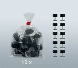 SEGUFIX<sup>&reg;</sup>-Magnetschloss schwarz / segufix.com 10er-Pack